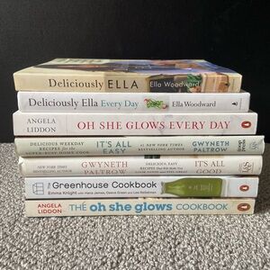 Best Cookbooks Health, Eating, Clean Book Stack (7 books)